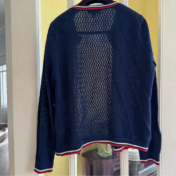 Lands' End Supima Cotton Cardigan Sweater XL - Picture 3 of 7